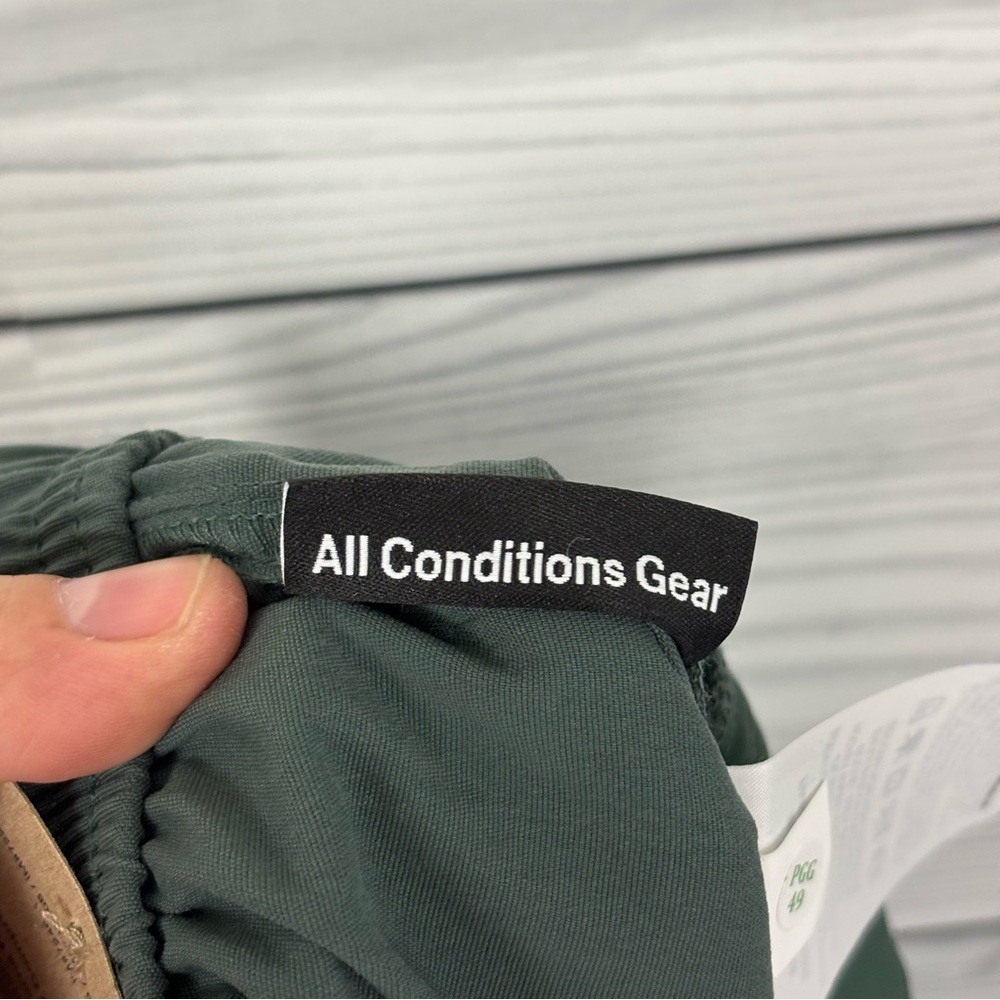 NWT NIKE ACG HIKE PANTS ALL CONDITIONS GEAR GREEN WATER REPELLANT UV SIZE SMALL - Picture 10 of 15